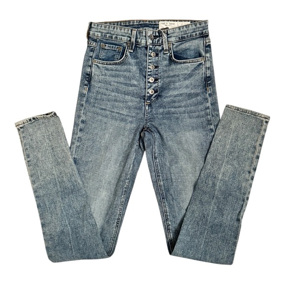 Rag & Bone Nina Skinny Leg Blue Jeans SZ 24 NWT - Picture 2 of 13